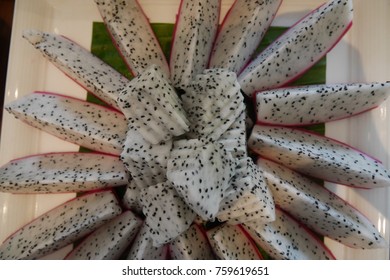 dragon fruit slice