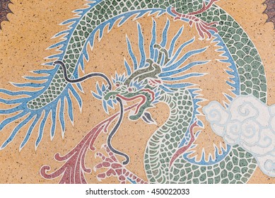 dragon pattern temple floor