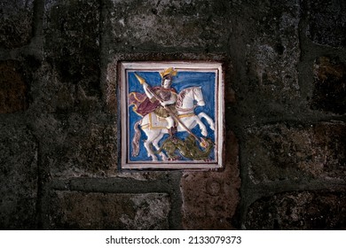 A Dragon Slayer St George Ceramic Tiles