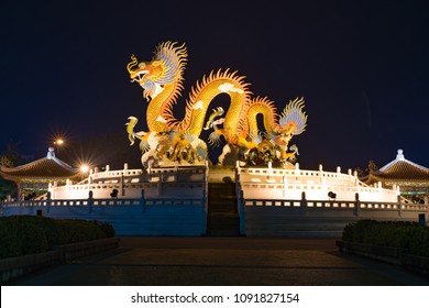 dragon statue is commonly found in Chinese temple