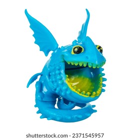 Dragon toy figurine isolated on white background