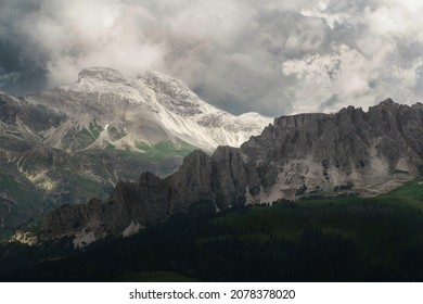 Dragons Teeth - Jagged Mountain Ridge In The Dolomites