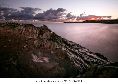 Dragons Teeth At Sunrise, Kapalua, Maui, Hawaii