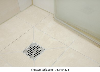 The drain in the shower - Shutterstock ID 783454873