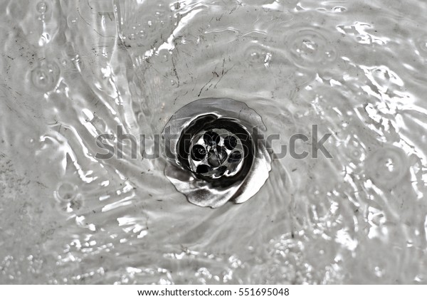 drain the water in the\
sink
