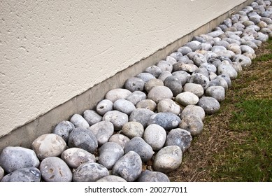 Drainage Stone Border Around A House