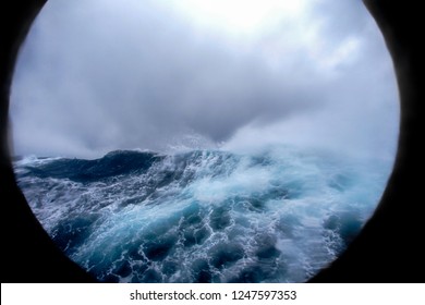 Drake Passage Storm Through Porthole 2