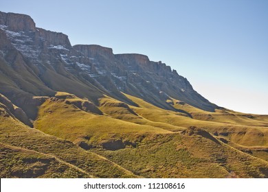 Drakensberg Mountains With Snow Dusting