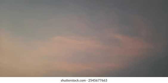 dramatic afternoon sky with orange clouds