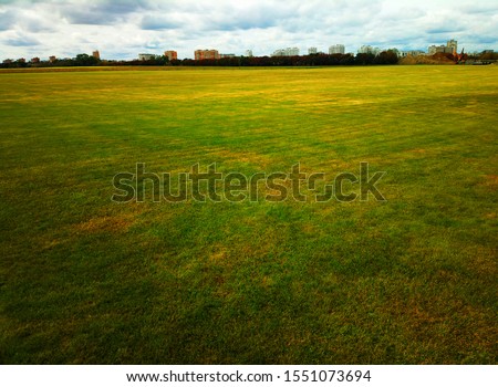 Dramatic autumn flatland landscape background