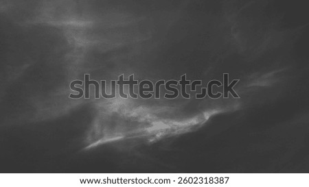 Dramatic black and white abstract clouds