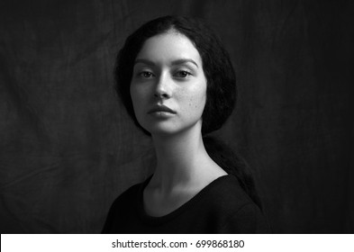 Classic Black And White Portrait