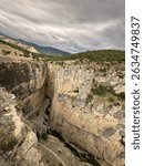 Dramatic Canyon Landscape Under Clouds