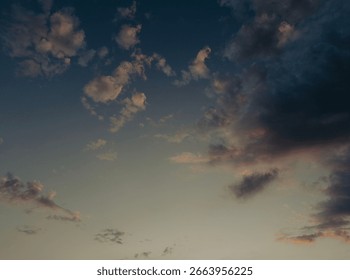 dramatic city sunset with cloud sky background