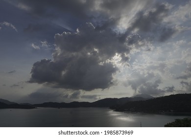 Dramatic cloud above sun moon lake, Nantou, Taiwan