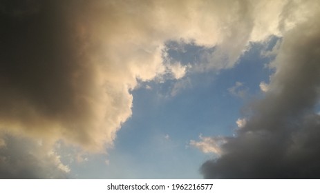 dramatic cloud and blur sky background before rain
