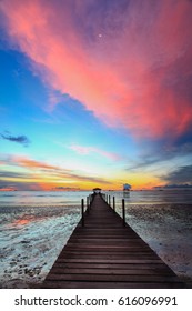 Dramatic Cloud Formation And Sunset At Sabah, Borneo