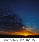 Dramatic cloud formations and colorful sunset skies over Algeria, featuring warm golden light, soft gradients, and atmospheric contrasts. These scenic views highlight the natural beauty of Algerian landscapes, ideal for nature, travel, weather, and background themes.