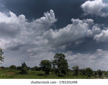 Dramatic cloud on a sunny day