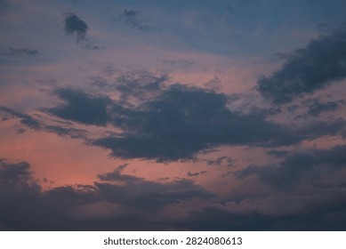 Nubes dramáticas durante la
