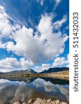 Dramatic clouds over a lake in Colorado
