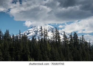 Dramatic clouds over mountain