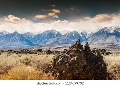 Dramatic clouds over the Sierra Nevada mountains. - Powered by Shutterstock