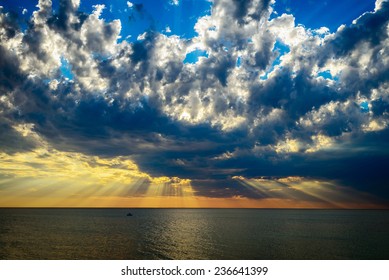 Dramatic Clouds And Rays