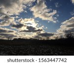 dramatic clouds and sky in autumn