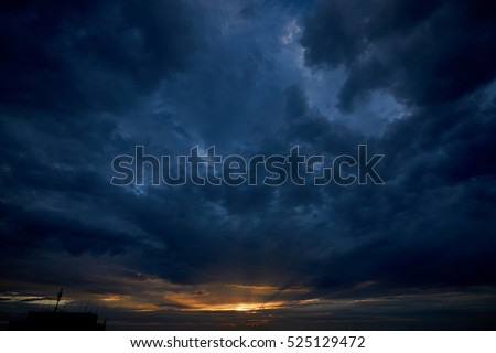 Similar – Image, Stock Photo Drama in the sky