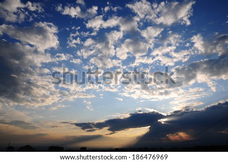Similar – Image, Stock Photo Airy above the clouds.