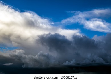 Dramatic Cloudscape Background with a Blue Sky