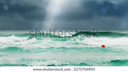 Dramatic cloudscape, sea waves, picturesque scenery, fickle weather, climate change.