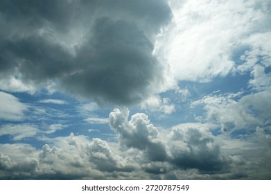 Dramatic Cloudscape with Sunlight Breaking Through