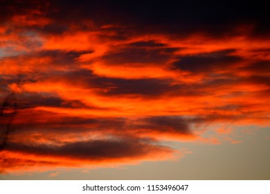 dramatic cloudscape at sunset.
