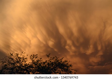 Dramatic cloudscape at sunset