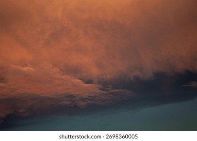 Dramatic Cloudscape at Sunset. Sky background