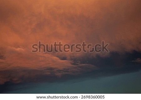 Dramatic Cloudscape at Sunset. Sky background