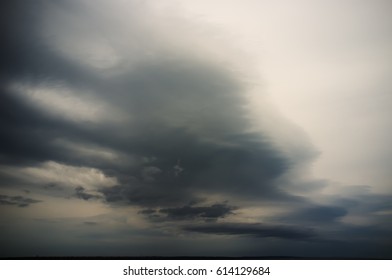 Dramatic clouds.Harbours of bad weather and thunderstorms.