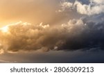 dramatic cloudy sky in uk 