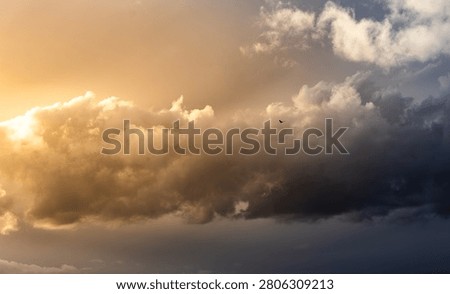 dramatic cloudy sky in uk 