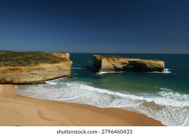Dramatic Coastal Cliffs at Great Ocean Road Victoria Australia