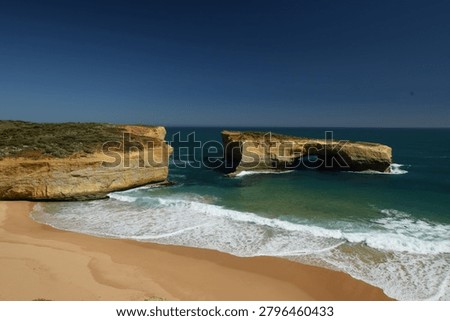 Dramatic Coastal Cliffs at Great Ocean Road Victoria Australia