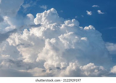 dramatic cumulonimbus cloud in sky. Natural abstract background