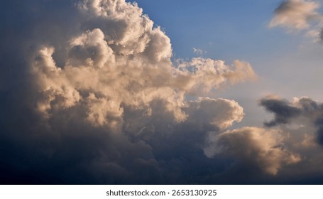 Dramatic Cumulus Clouds at Sunset