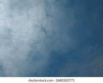 Dramatic  dark blue sky with clouds texture 