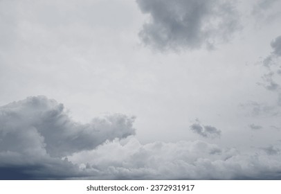 Dramatic dark clouds before rainy. Beautiful cloudscape over horizon, sky - Powered by Shutterstock