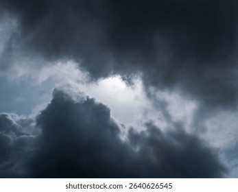 Dramatic Dark Clouds Gathering Before a Storm