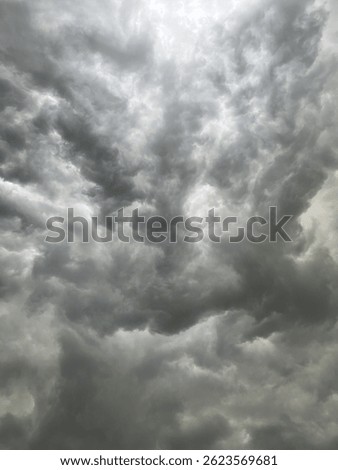 Dramatic, dark, cloudy sky overlay, sky-overlays. Dramatic sky with lighting.  Rain and Thunderstorms in dramatic sky. Bad weather with dark clouds