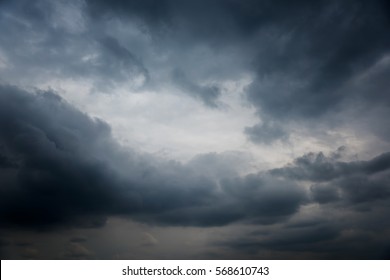 Dramatic Dark Sky And Black Clouds